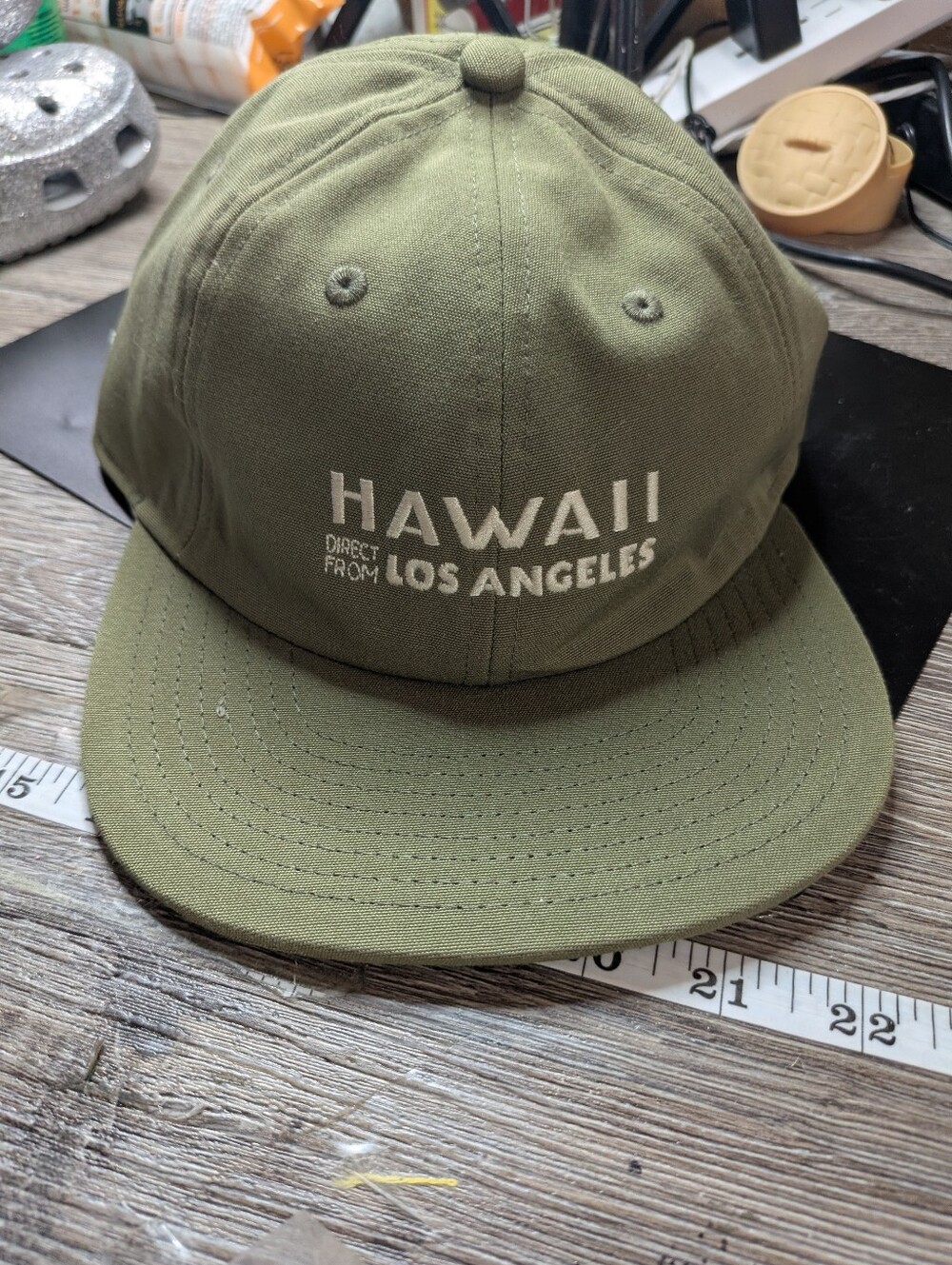 Outerknown X Tom Blake NEW Army Green Trucker Hat Hawaii Direct From LA